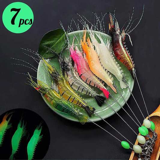 Ultra-Realistic Soft Shrimp Lure Set - Multi-Pack