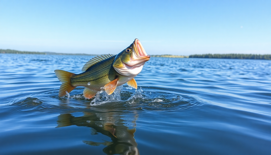 A fish jumping out of the water demonstrating the effectiveness of the best fishing lures for beginners
