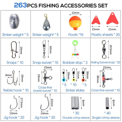 263-Piece Ultimate Outdoor Fishing Accessories Set