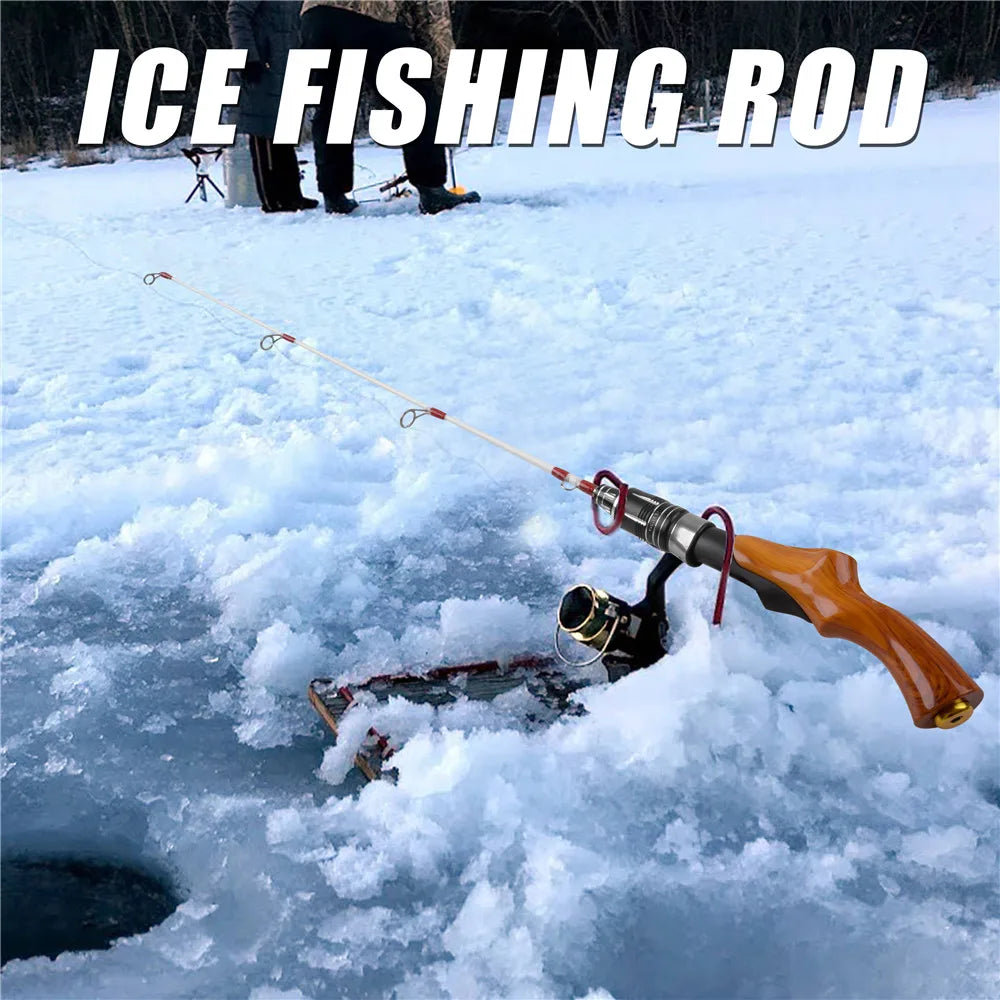Premium Ice Fishing Rod & Reel Combo Kit - Complete Winter Gear Set