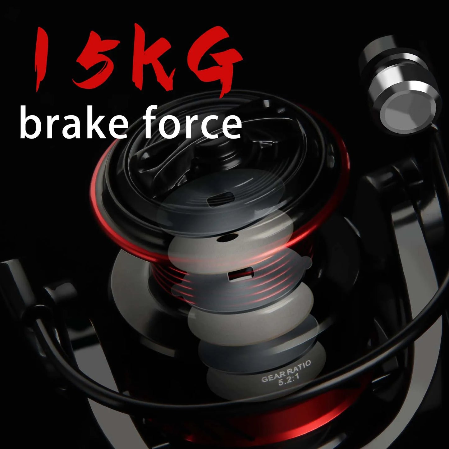 High-Performance 1000-7000 Series Spinning Reel | Precision Gears & Smooth Drag | Aluminum Spool for Distance Casting