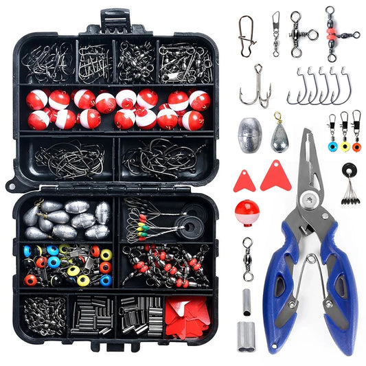263-Piece Ultimate Outdoor Fishing Accessories Set \| Complete Terminal Tackle Kit \| Organized Tackle Box