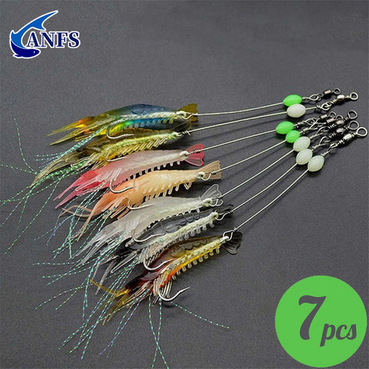 Ultra-Realistic Soft Shrimp Lure Set - Multi-Pack