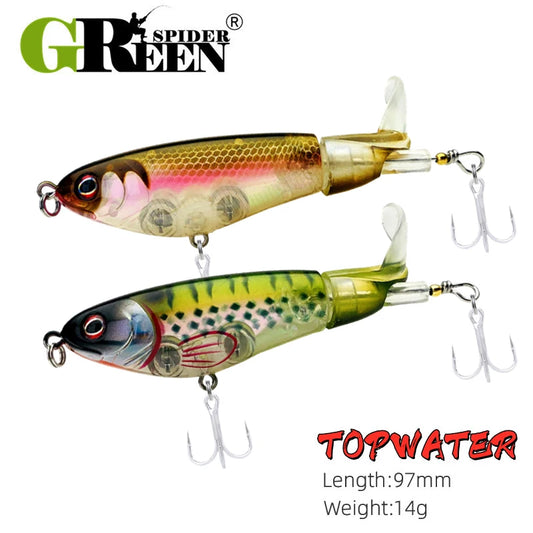 GREENSPIDER Propeller Topwater Plopper