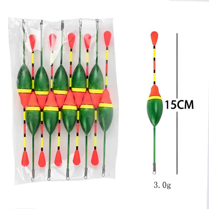 Pack of affordable fishing bobbers in various colors, perfect for enhancing your fishing experience