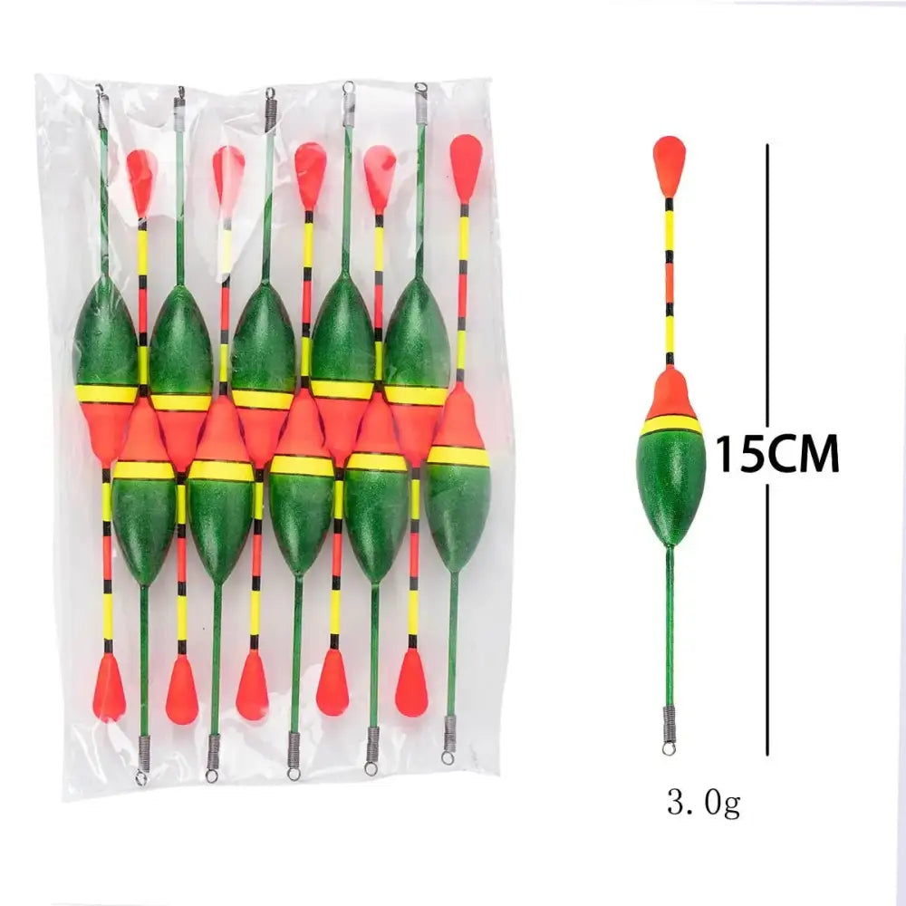 Set of affordable fishing bobbers in vibrant colors for easy visibility while fishing