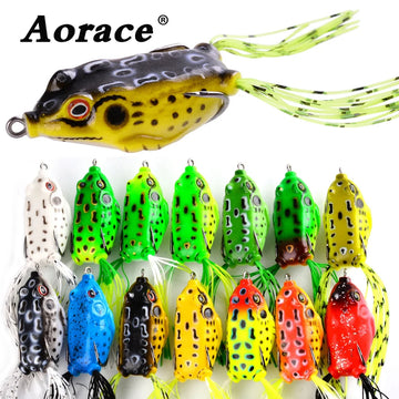 Topwater Frog Lures Set | Hollow-Body Weedless Design | Walks Over Heavy Cover | Sharp Double Hooks
