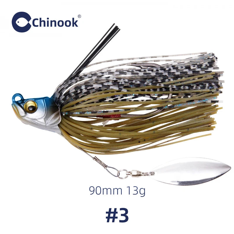 Chinook 90mm 13g metal jigs for fishing with a sleek design and durable materials