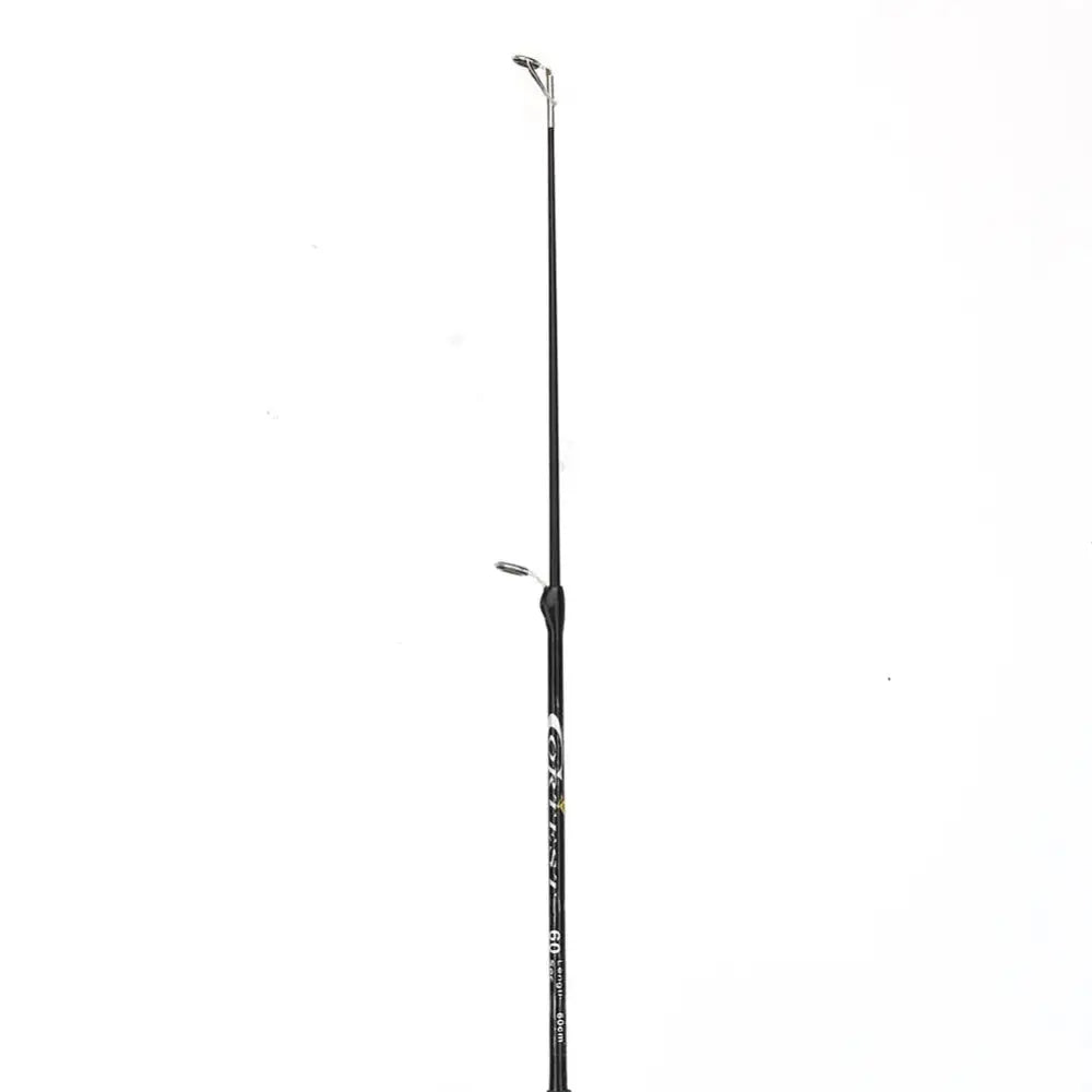 Compact telescopic ice fishing rod designed for easy transport and agile movements on the ice