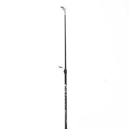 Compact telescopic ice fishing rod designed for easy transport and agile movements on the ice