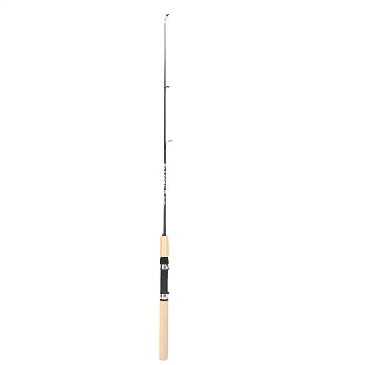 Compact telescopic ice fishing rod with lightweight design and ergonomic grip for easy handling