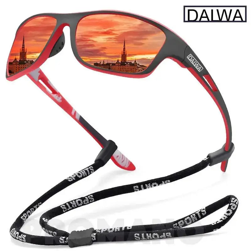 Daiwa polarized fishing sunglasses with a sleek design and vibrant reflective lenses for anglers
