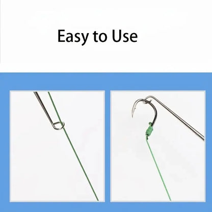 Dual purpose fishing hook remover demonstrating easy use with a fishing line and hook