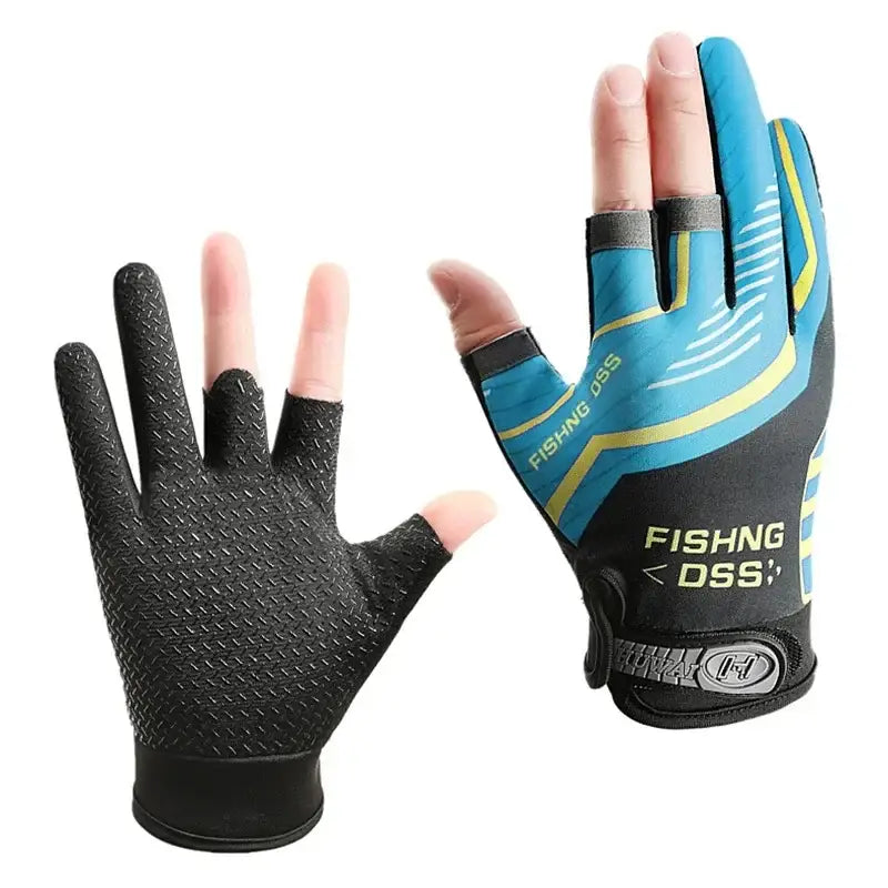Easy grip fishing gloves designed for comfort and enhanced grip while fishing outdoors