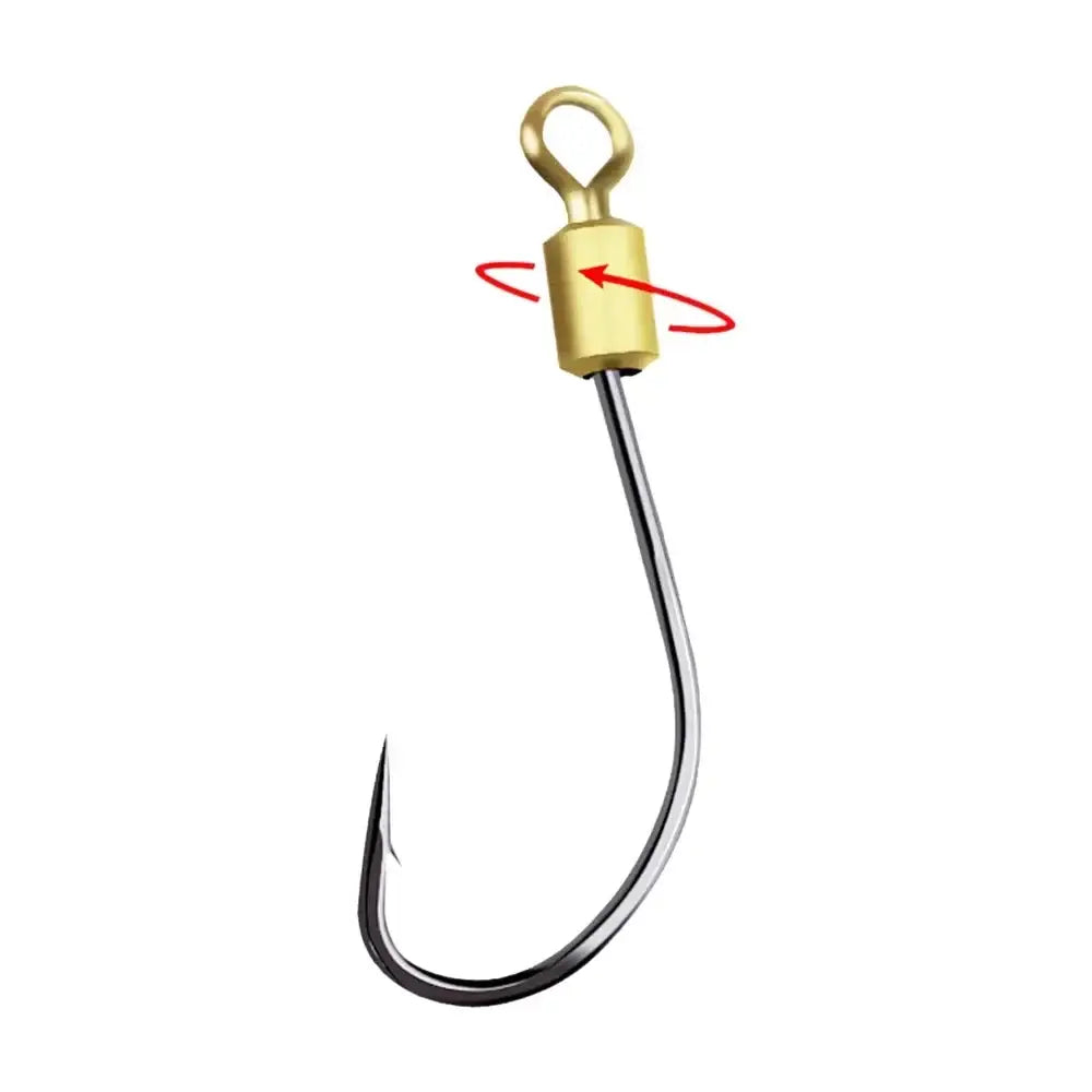 Premium double hook rigs for fishing featuring a durable brass swivel for smooth rotation