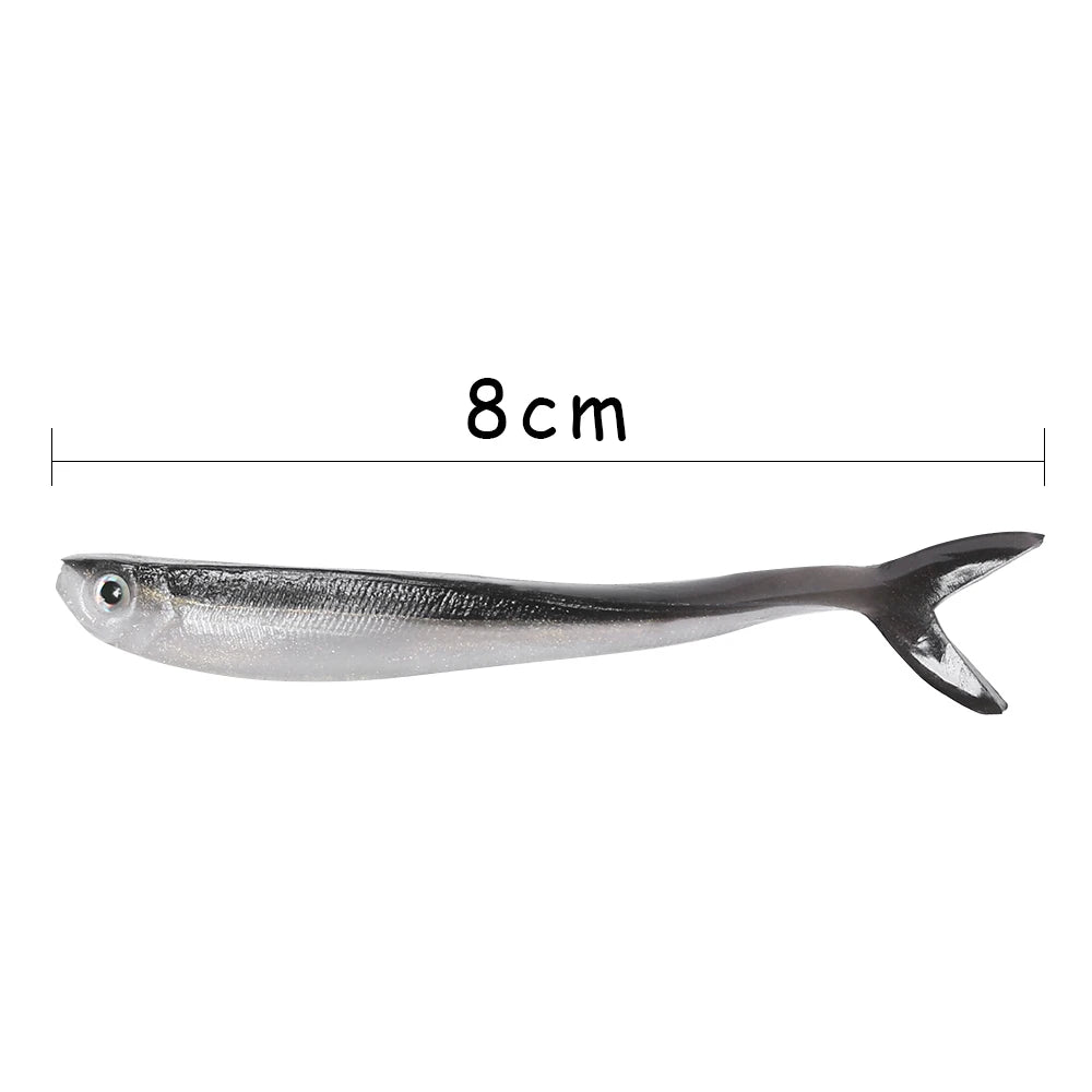 8cm realistic fishing lure from The Fishing Gear Shop, part of a set of 10 piece fishing lures