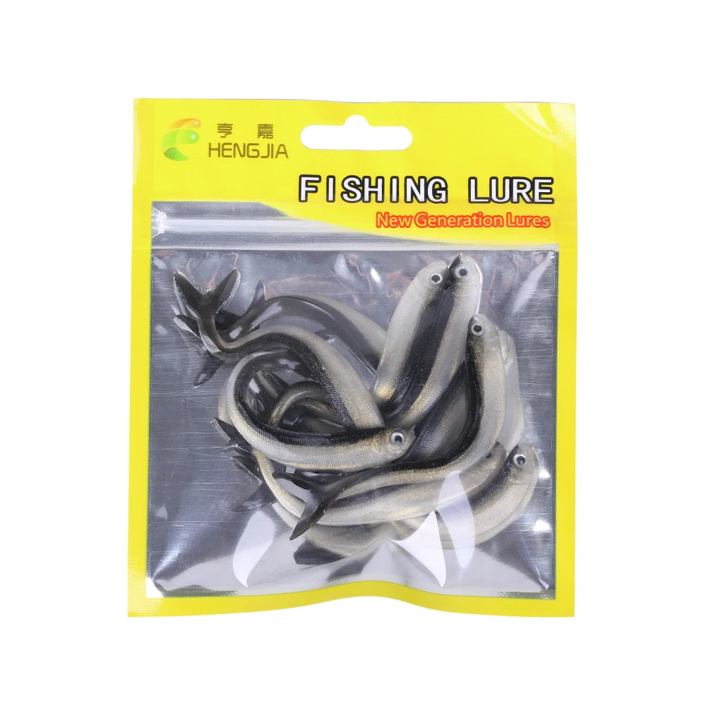 10 piece fishing lures in a bright packaging for effective angling and catching various fish species