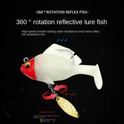 Dark sleeper fishing lures with 360-degree rotation and water resistance for effective fishing
