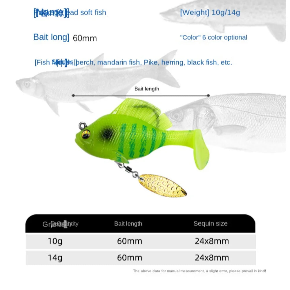 Dark sleeper fishing lures in vibrant green design for catching various fish species