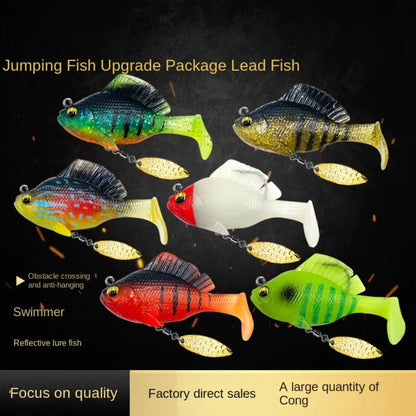 Set of dark sleeper fishing lures featuring reflective designs and dual colors for attracting various fish