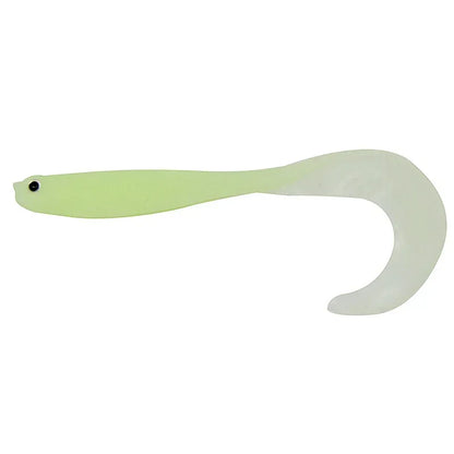 T-tail fishing lures in translucent green designed for effective bass fishing