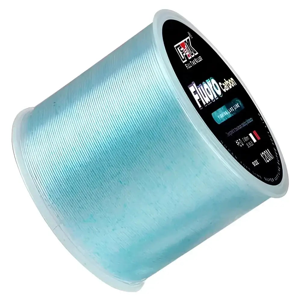 High-performance fluorocarbon fishing line in a clear spool for enhanced fishing durability