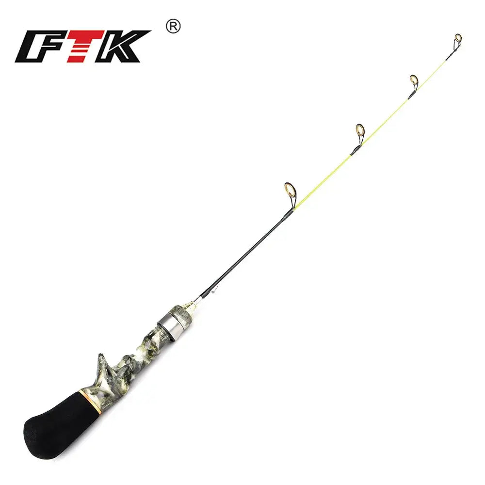 Ftk Ice Fishing Rod and Reel Combo with a comfortable grip and durable construction for ice anglers