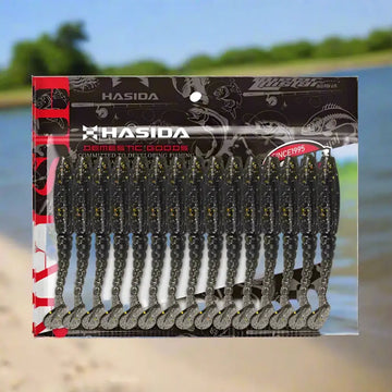 Histar Long T-Tail Worms | Finesse Soft Plastic | Scented for Dropshot & Shaky Head Rigs