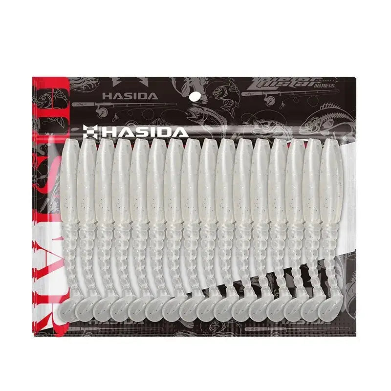 Histar Long T Tail Soft Plastic Worms in a Pack for Effective Fishing Lure Solutions