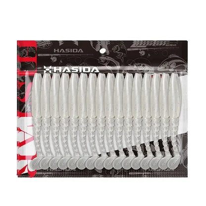 Histar Long T Tail Soft Plastic Worms in a Pack for Effective Fishing Lure Solutions