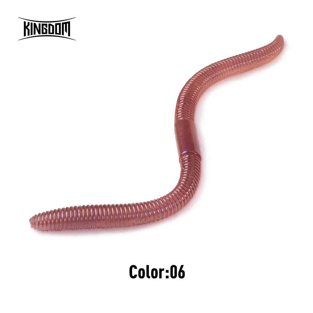 Kingdom Earthworm Soft Lure in color 06 designed for effective fishing