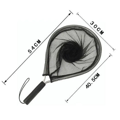 Lightweight aluminum fishing net with a collapsible design, ideal for easy storage and transport