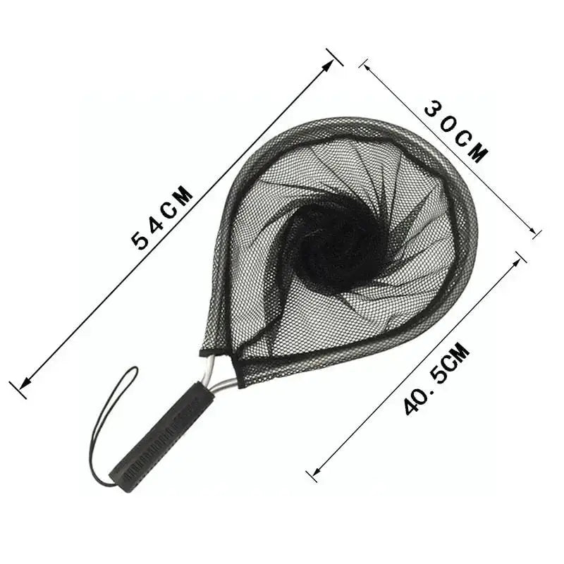 Lightweight aluminum fishing net with a collapsible design for easy storage and use on fishing trips