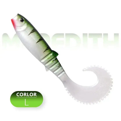 Meredith Cannibal Curved Tail Lure designed for effective freshwater fishing with realistic details