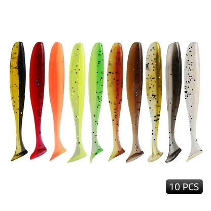 Meredith Easy Shiner lures in a variety of colors, perfect for attracting fish on your next fishing trip