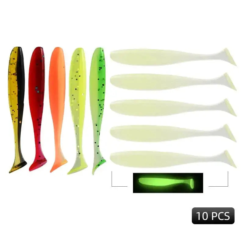 Meredith Easy Shiner lures in various colors, perfect for attracting fish during any fishing trip