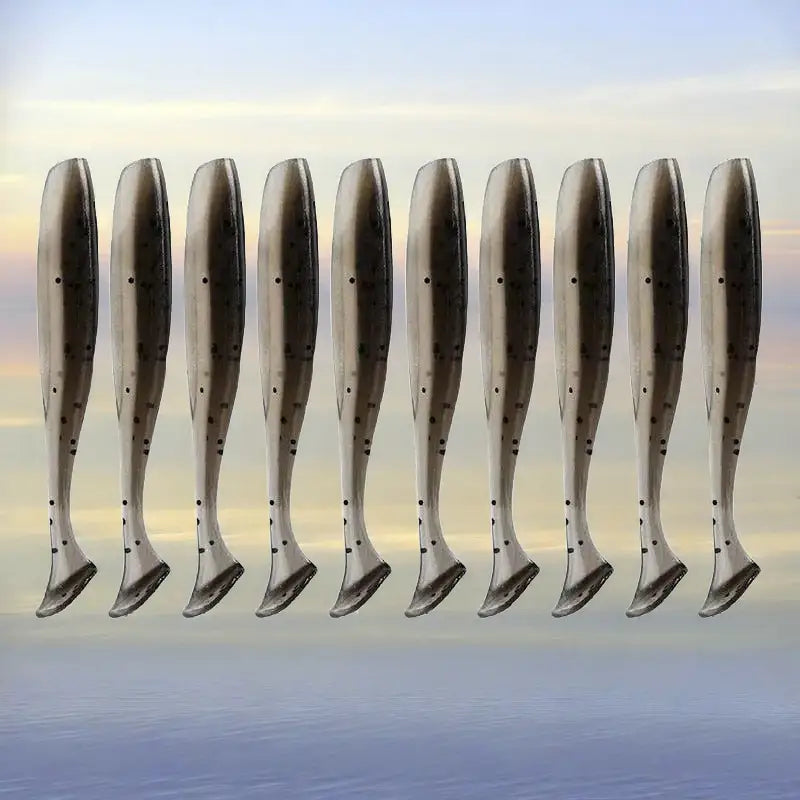 Set of Meredith Easy Shiner lures in various sizes for effective freshwater fishing