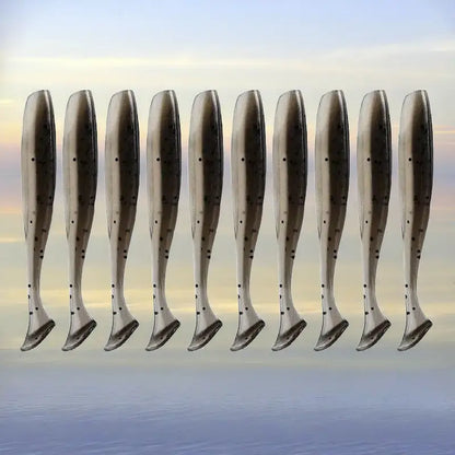 Set of Meredith Easy Shiner lures in various sizes for effective freshwater fishing