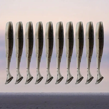 Set of Meredith Easy Shiner lures in various colors for effective fishing adventures