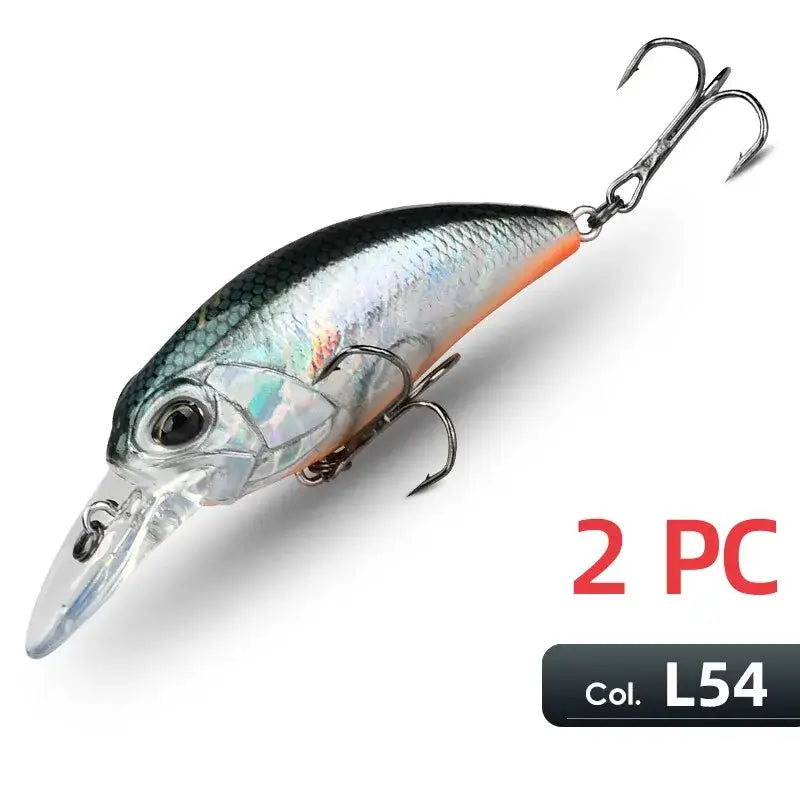 Meredith M65 Crankbait Fishing Lure with Realistic Scale Pattern and Sharp Hooks for Effective Catching