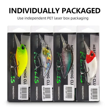 Meredith M65 Crankbait in Vibrant Colors Individually Packaged for Effective Fishing