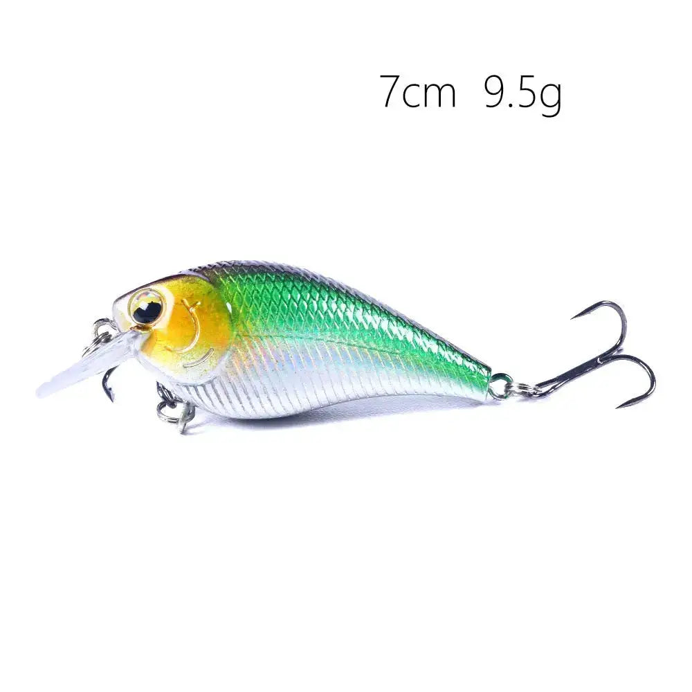 Premium crank bait fishing lures designed for effective freshwater fishing, 7cm length, 9.5g weight