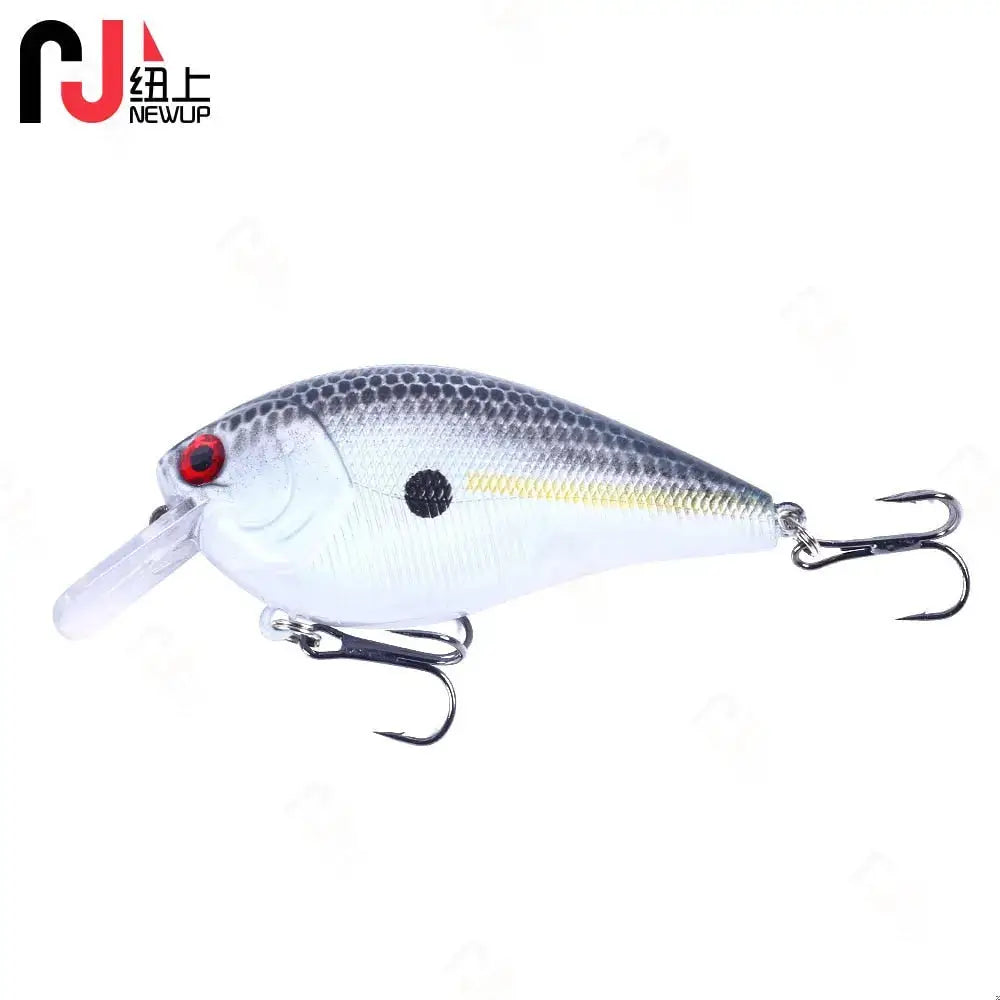 Premium crank bait fishing lures in silver color for effective freshwater fishing