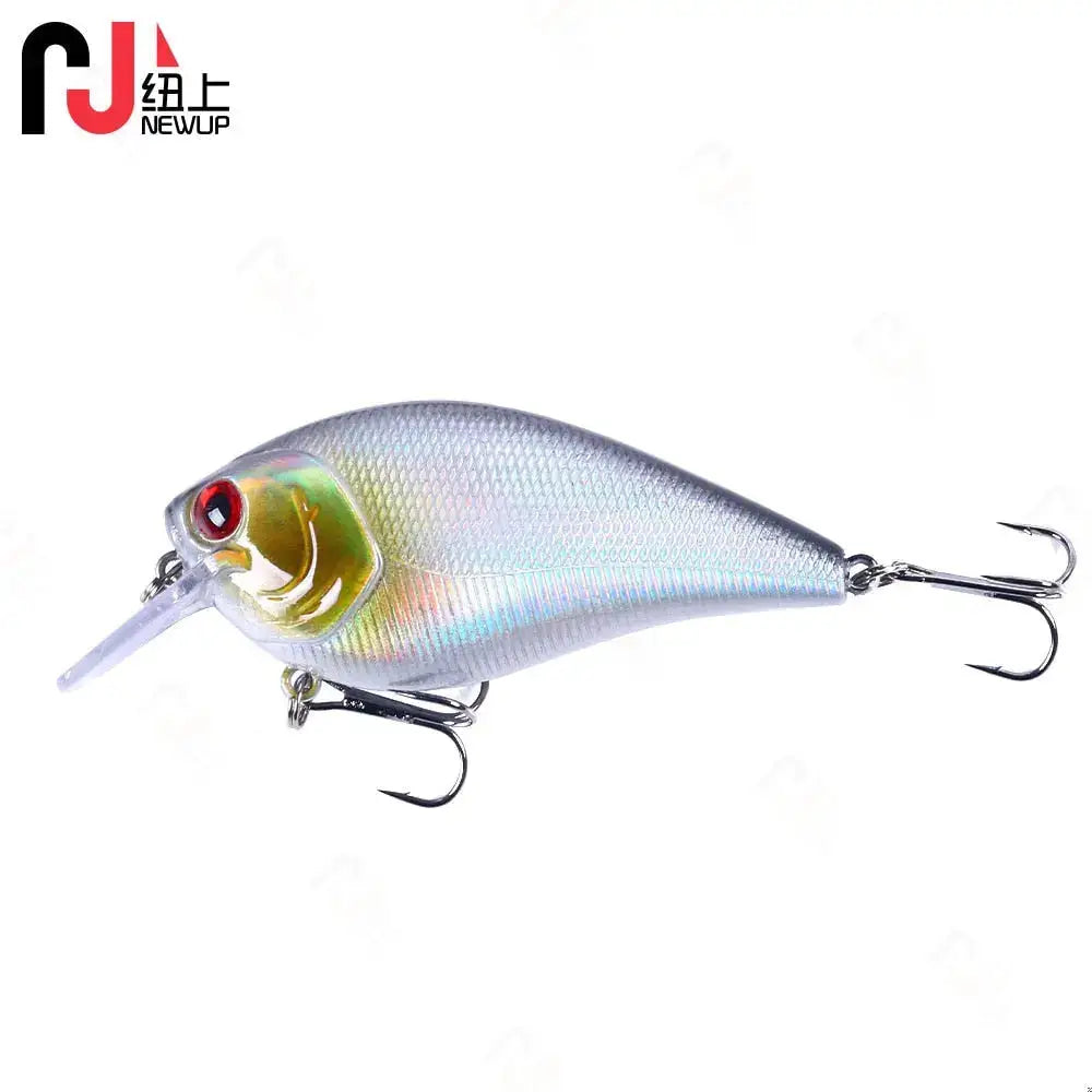 Premium crank bait fishing lures with a shiny silver finish and sharp hooks for effective fishing