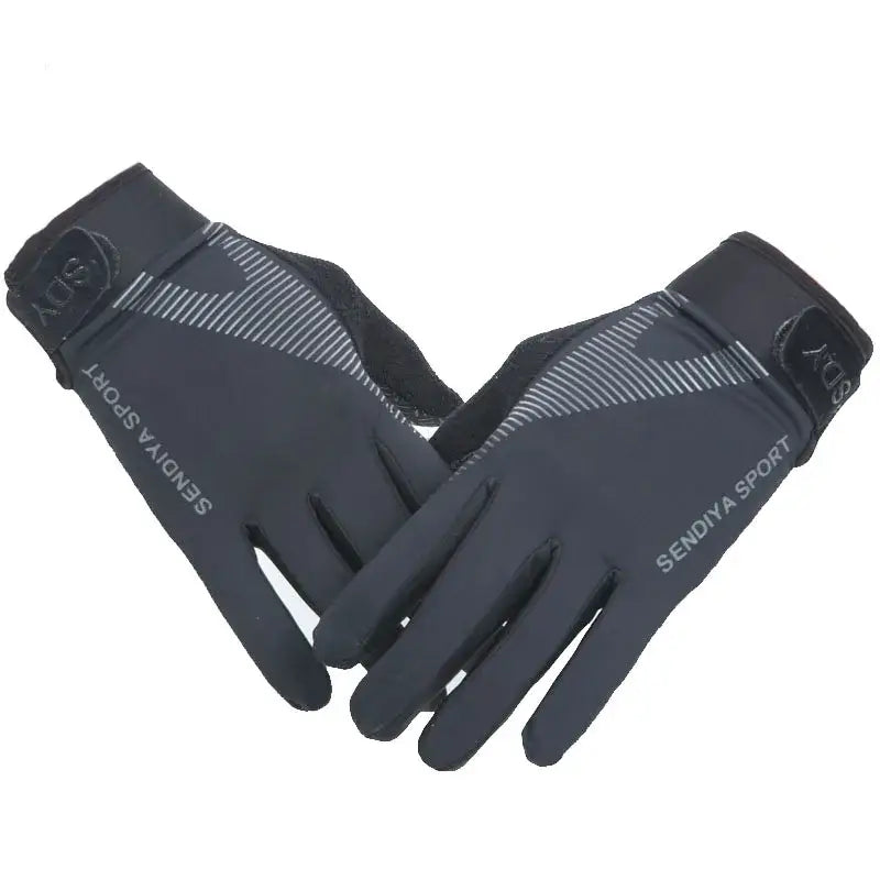 Black Sendya Sport Fishing Gloves designed as thermal fishing gloves for ice fishing with a non-slip grip