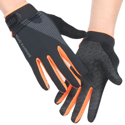 Thermal fishing gloves for ice fishing featuring waterproof material and excellent grip for cold weather.