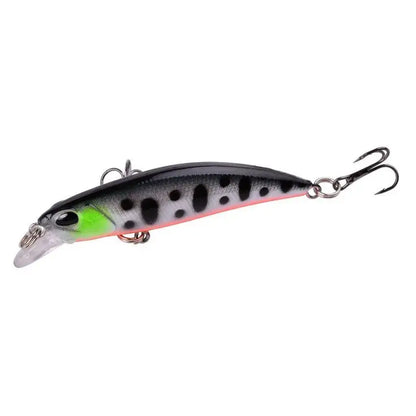 Slow minnow lures set featuring a black and green fishing lure with realistic detailing for effective angling
