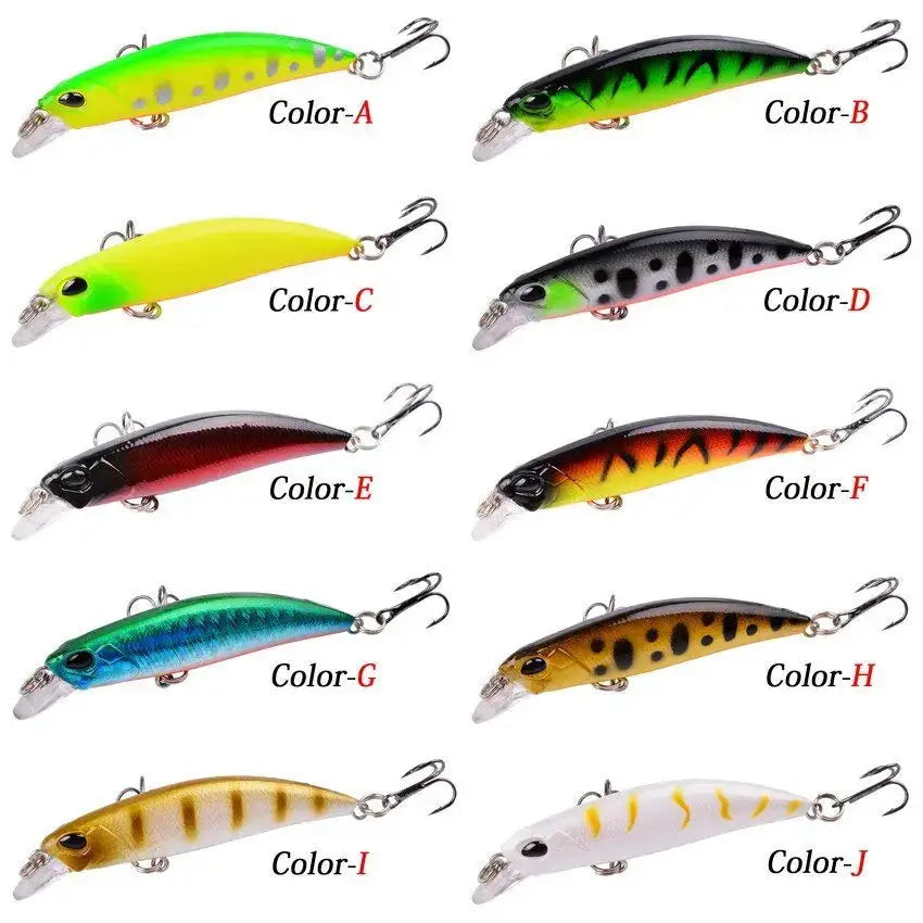 Slow minnow lures set featuring various vibrant colors for effective fishing