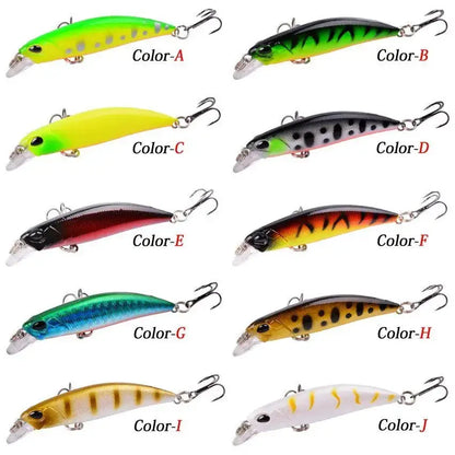 Slow minnow lures set featuring various vibrant colors for effective fishing