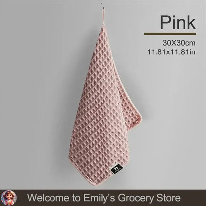 Pink super absorbent fishing towels in 30x30cm size for effective drying and cleaning during fishing trips